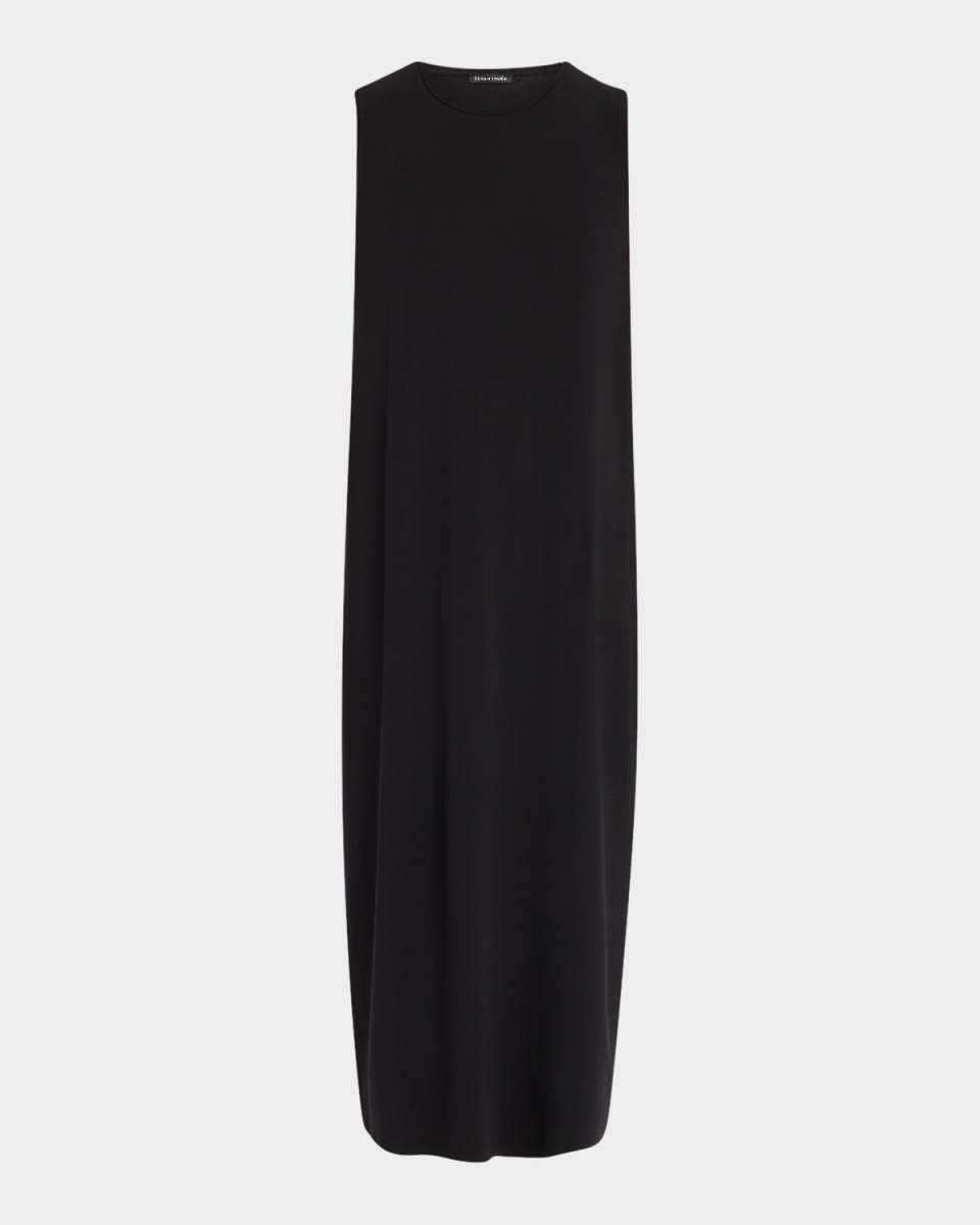 Sleeveless Jersey Midi Shift Dress